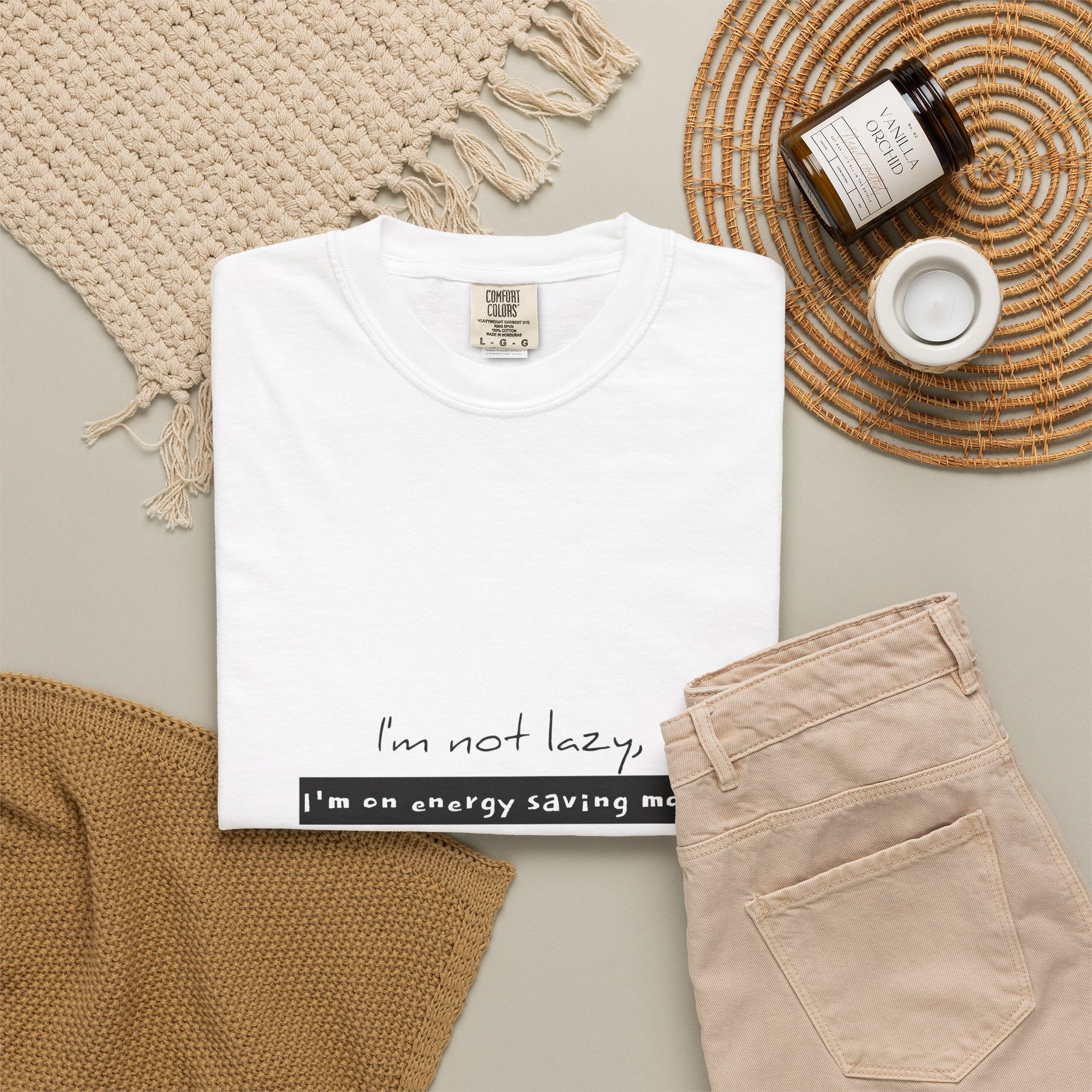 I'm not lazy, I'm on energy saving mode T-shirt