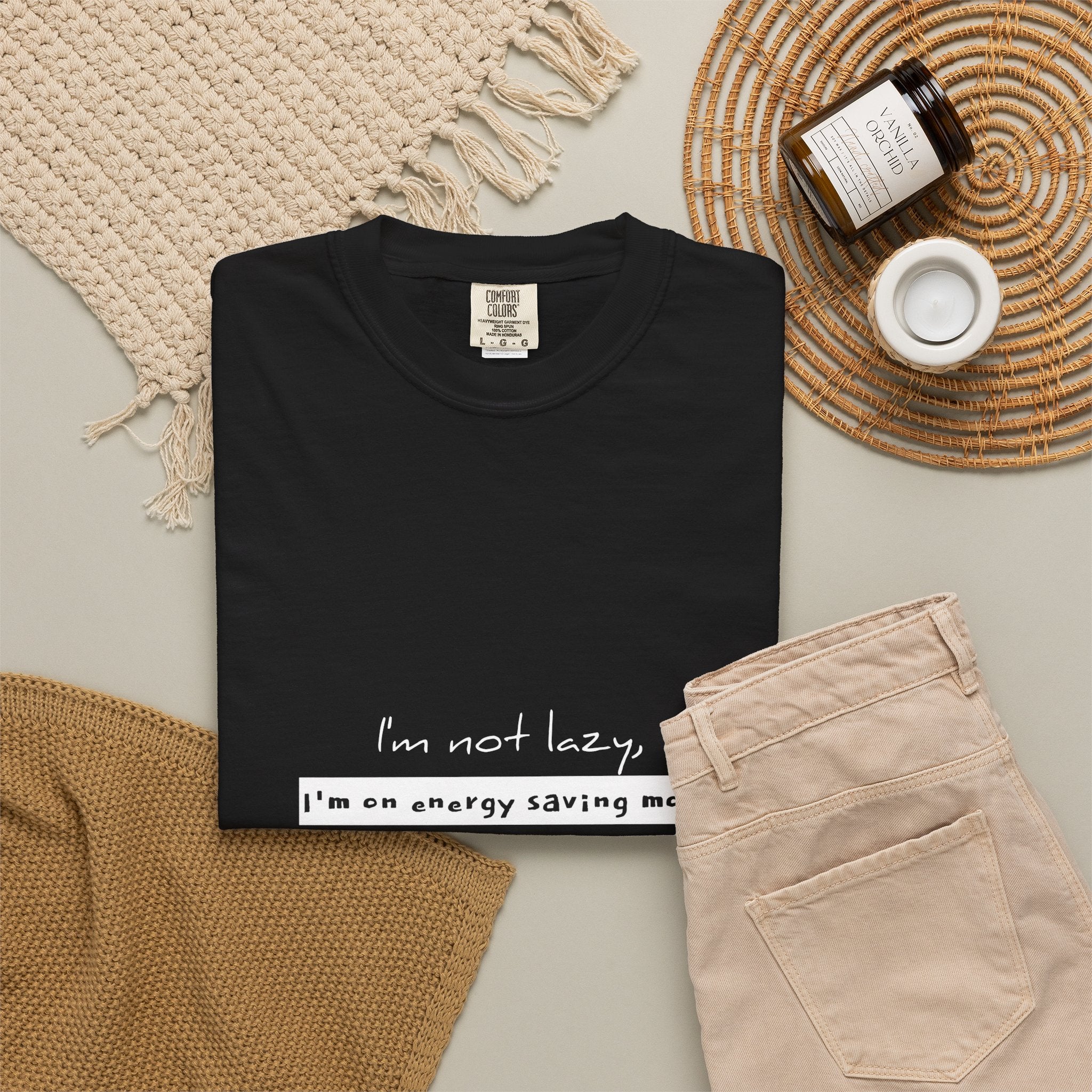 I'm not lazy, I'm on energy saving mode T-shirt